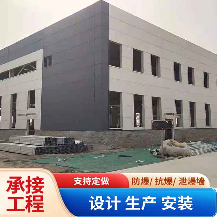 岩棉夹芯彩钢板泄爆墙